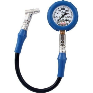 Quickcar Racing Products 56-040 Tire Pressure Gauge with Swivel Chuck and Relief Valve - All