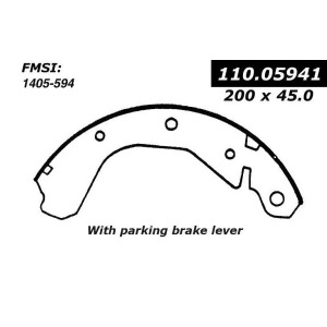 Centric Parts 111.05941 Brake Shoe - All