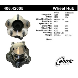 Centric 406.42005 Wheel Bearing And Hub Assembly - All