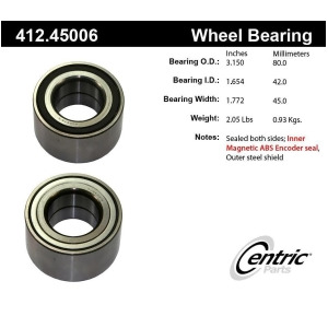 Centric 412.45006 Premium Axle Ball Bearing - All