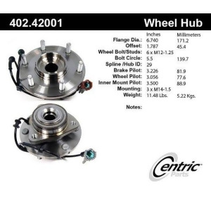 Centric 402.42001E Front Wheel Bearing - All