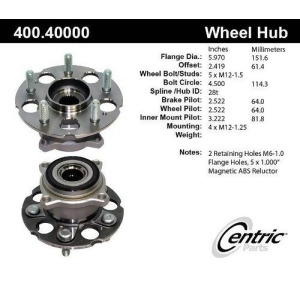 Centric 400.40001 Wheel Hub Assembly - All