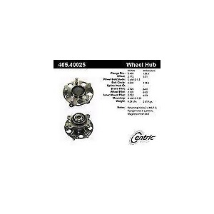 Centric 405.40025E Rear Wheel Hub And Bearing Assembly - All