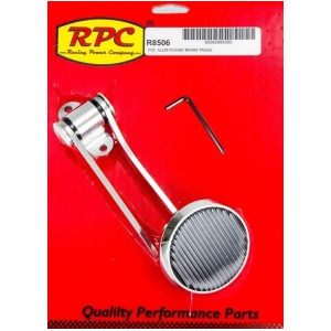 Racing Power Company R8506 Round Polished Aluminum Gas Pedal - All