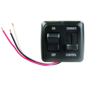 Jr Products 15225 Black Led Dimmer On/Off Switch - All