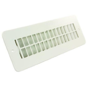 Jr Products 288-86-Ab-Pw-A Polar White Dampered Floor Register - All