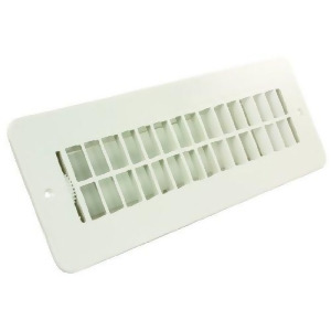 Jr Products 288-86-Ab-Pw-A Polar White Dampered Floor Register - All