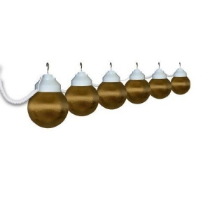 White And Bronze Prizmatic Six Globe String Light Set - All