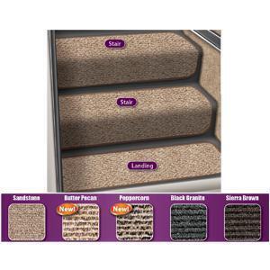 Prest-o-fit 51088 Step Huggers Sandstone 8 Rug - All