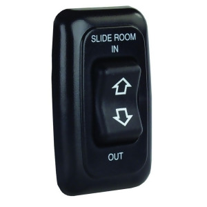 Jr Products 12285 Black Single Slide-Out Switch Assembly With Bezel - All