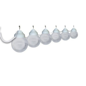 Polymer Products 16-22-17404 Clear Color 6-Globe String Light - All