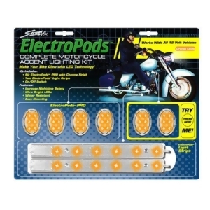 Street Fx 1042463 Electropods Lightpod/Strip Kit Orange/Chrome - All