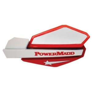 Powermadd 34222 Star Series Red/White Handguard - All