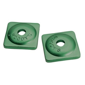 Woodys Square Aluminum Plate 7Mm Green Bag Of 96 Asw-3730-B - All
