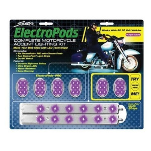 Street Fx 1042435 Electropods Lightpod/Strip Kit Purple/Chrome - All