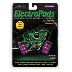 Street Fx 1041895 Electropods Rectangle Lightpods Purple/Black - All