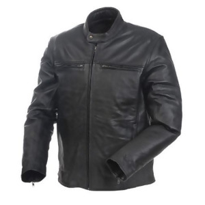 Mossi Cruiser Men'S Premium Leather Jacket Black Size 52 - All