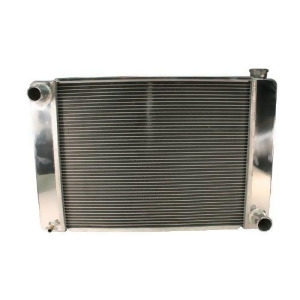 Racing Radiator Gm Polished End Tanks Top Cover - All