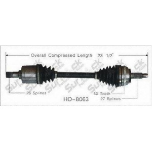 Cv Axle Shaft-New Front Right SurTrack Ho-8063 - All