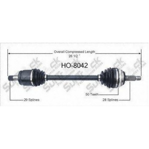 Cv Axle Shaft-New Front Left SurTrack Ho-8042 - All