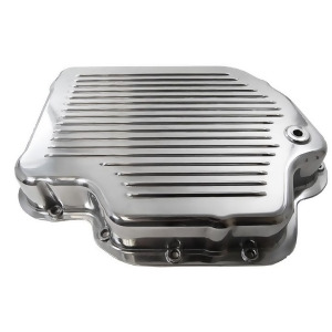 Racing Power Company R8492 Polished Aluminum Finned Transmission Pan - All