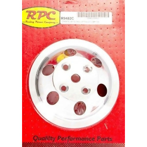 Racing Power Co-Packaged R9482c Sbc Chrome Alum Lwp Pulley Single Groove - All