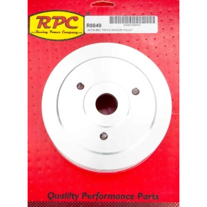 Racing Power Company R8849 Chrome Swp Single Groove Pulley For Big Block Chevy - All