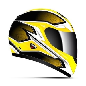 Zoan Thunder Youth M/c Helmet Yellow Med - All