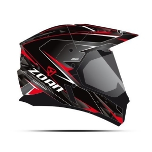 Zoan Synchrony Dual Sport Helmet Hawk Red Sm - All
