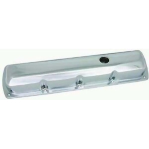 Racing Power R9391 Chrome Short Valve Cover Baffled Includes Grommets - All