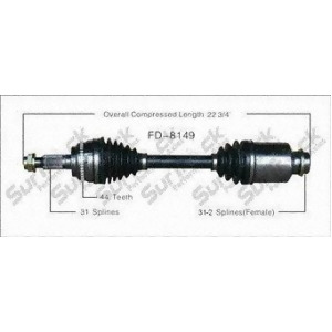 Cv Axle Shaft-New Front Right SurTrack Fd-8149 - All