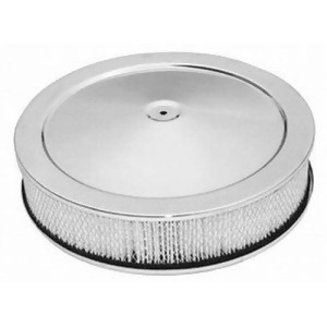 Racing Power R8000 Chrome 14in x 3in Muscle Car Style Air Cleaner Set Paper - All