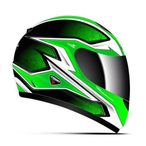Zoan Thunder M/c Helmet Green Xs - All