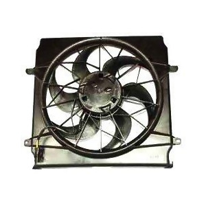 Dual Radiator and Condenser Fan Assembly Tyc 620520 fits 02-04 Jeep Liberty - All