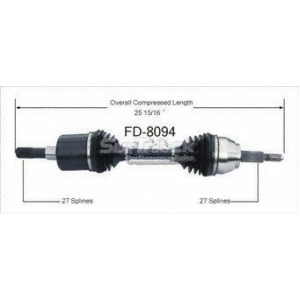 Cv Axle Shaft-New Front Left SurTrack Fd-8094 - All