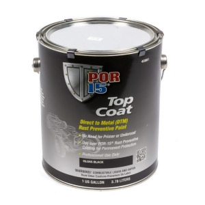 Top Coat Gloss Black 1 Gallon - All