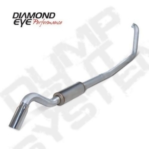 Diamond Eye Performance Kit 4 Turbo-back Single Turn Down; Aluminized - All