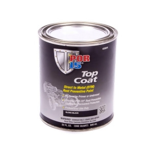 Top Coat Paint Gloss Black Quart - All