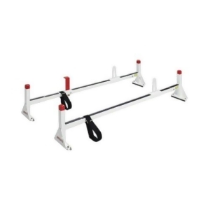 Weather Guard 205-3 All-Purpose White Powder Coated Full Size Van Ladder Rack - All