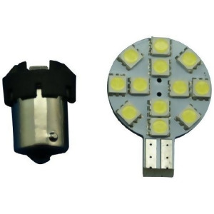Universal 12 Smd Led For T15 W/ba15s Swivel Adaptor Amber - All