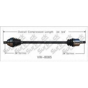 Cv Axle Shaft-New Front Right SurTrack Vw-8085 - All