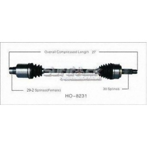 Cv Axle Shaft-New Front Right SurTrack Ho-8231 fits 07-10 Honda Odyssey - All