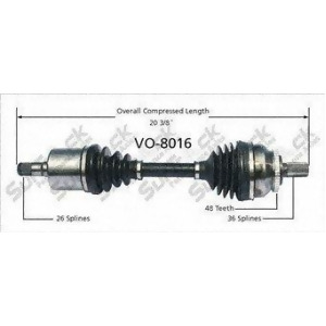 Cv Axle Shaft-New Front Left SurTrack Vo-8016 - All