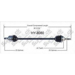 Cv Axle Shaft-New Front Right SurTrack Hy-8080 - All