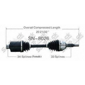 Cv Axle Shaft-New Front-Left/Right SurTrack Sn-8026 - All