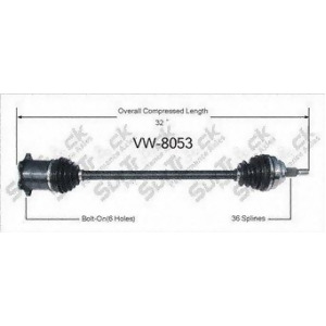 Cv Axle Shaft-New Front Right SurTrack Vw-8053 - All