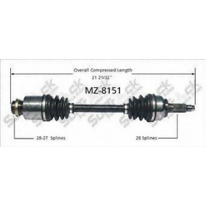 Cv Axle Shaft-New Front Right SurTrack Mz-8151 - All