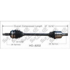 Cv Axle Shaft-New Front Left SurTrack Ho-8202 - All