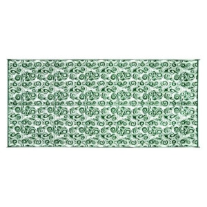 Camco 42840 Reversible Outdoor Mat 8' X 16' Green Swirl - All