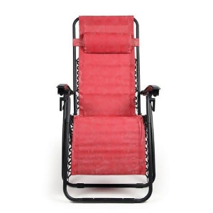 Camco 51813 Zero Gravity Recliner Red Swirl Pattern - All